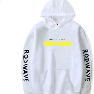 Rod Wave White Hoodies