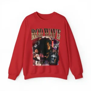 Rod Wave Red Sweatshirt