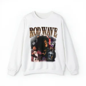 Rod Wave White Sweatshirt
