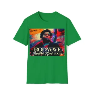 Rod Wave Tour Softstyle green T-Shirt