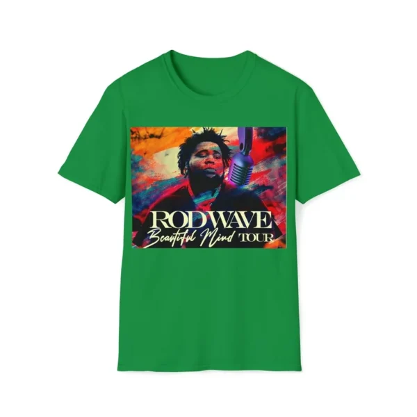 Rod Wave Tour Softstyle green T-Shirt